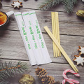 Bio-degradable Disposable Wooden chopsticks with paper packing